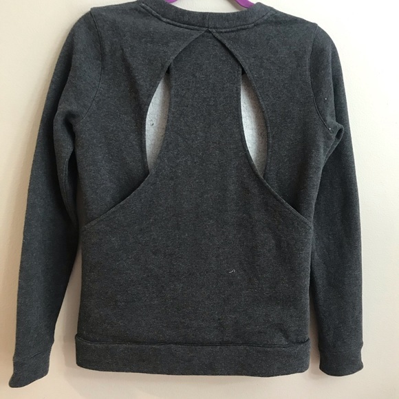 Lululemon Sweater Pullover Pockets Gray Sz 4 - Picture 5 of 7